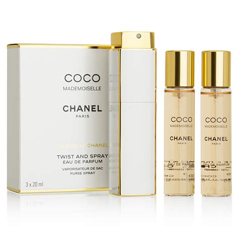 chanel mademoiselle parfum purse spray|coco mademoiselle promo.